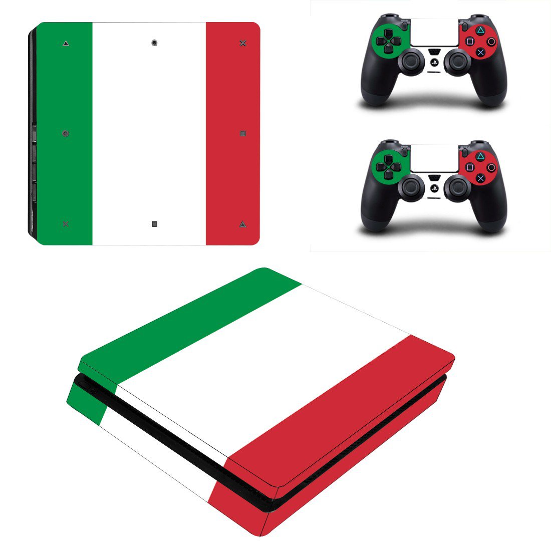 Color column decal skin sticker for PS4 Slim console and controllers