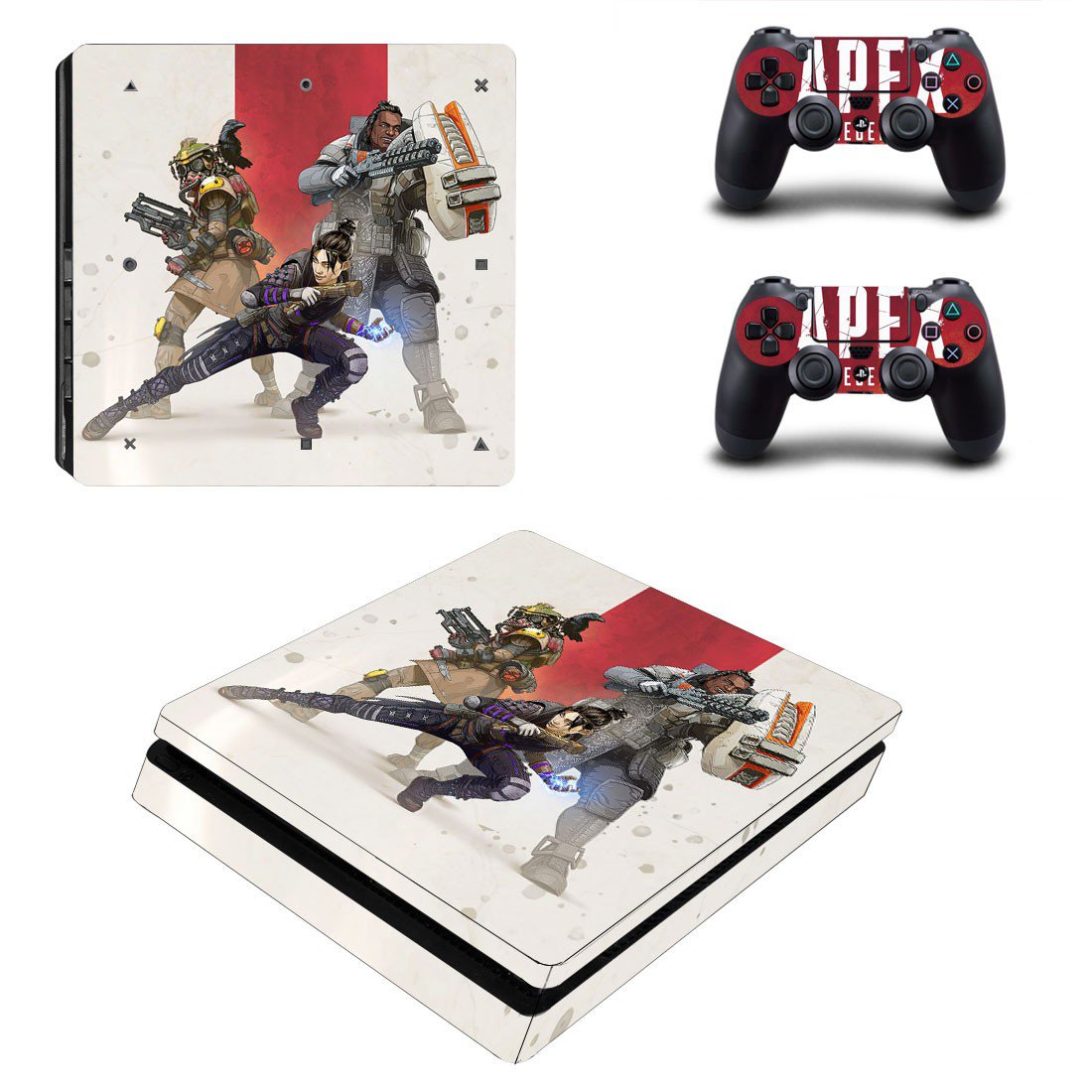 Apex Legends decal skin sticker for PS4 Slim console and controllers