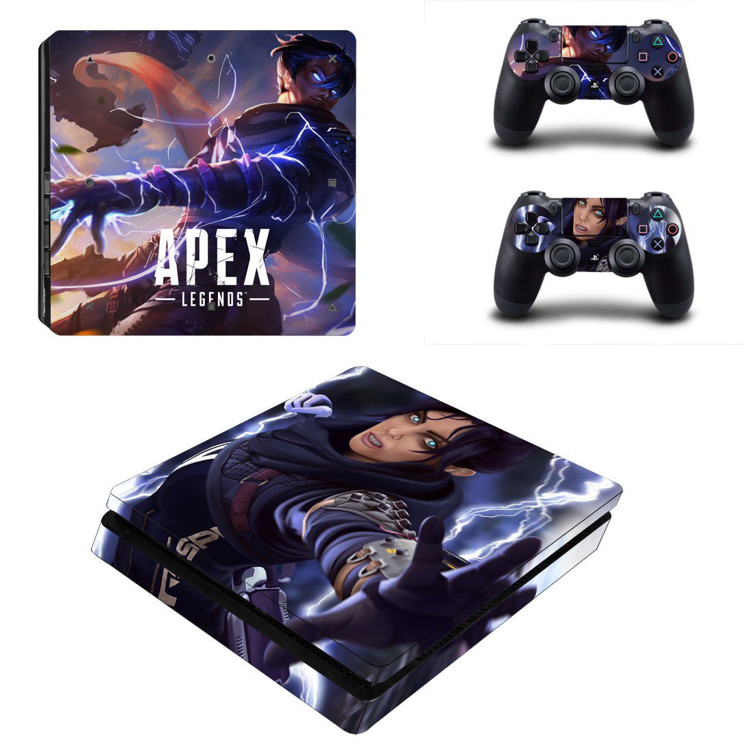 Apex Legends decal skin sticker for PS4 Slim console and controllers