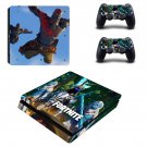 Fortnite decal skin sticker for PS4 Slim console and controllers