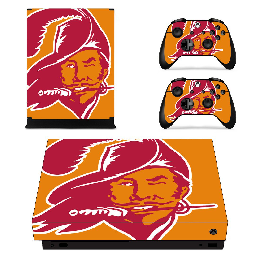 Tampa Bay Buccaneers decal skin sticker for Xbox One X console and ...