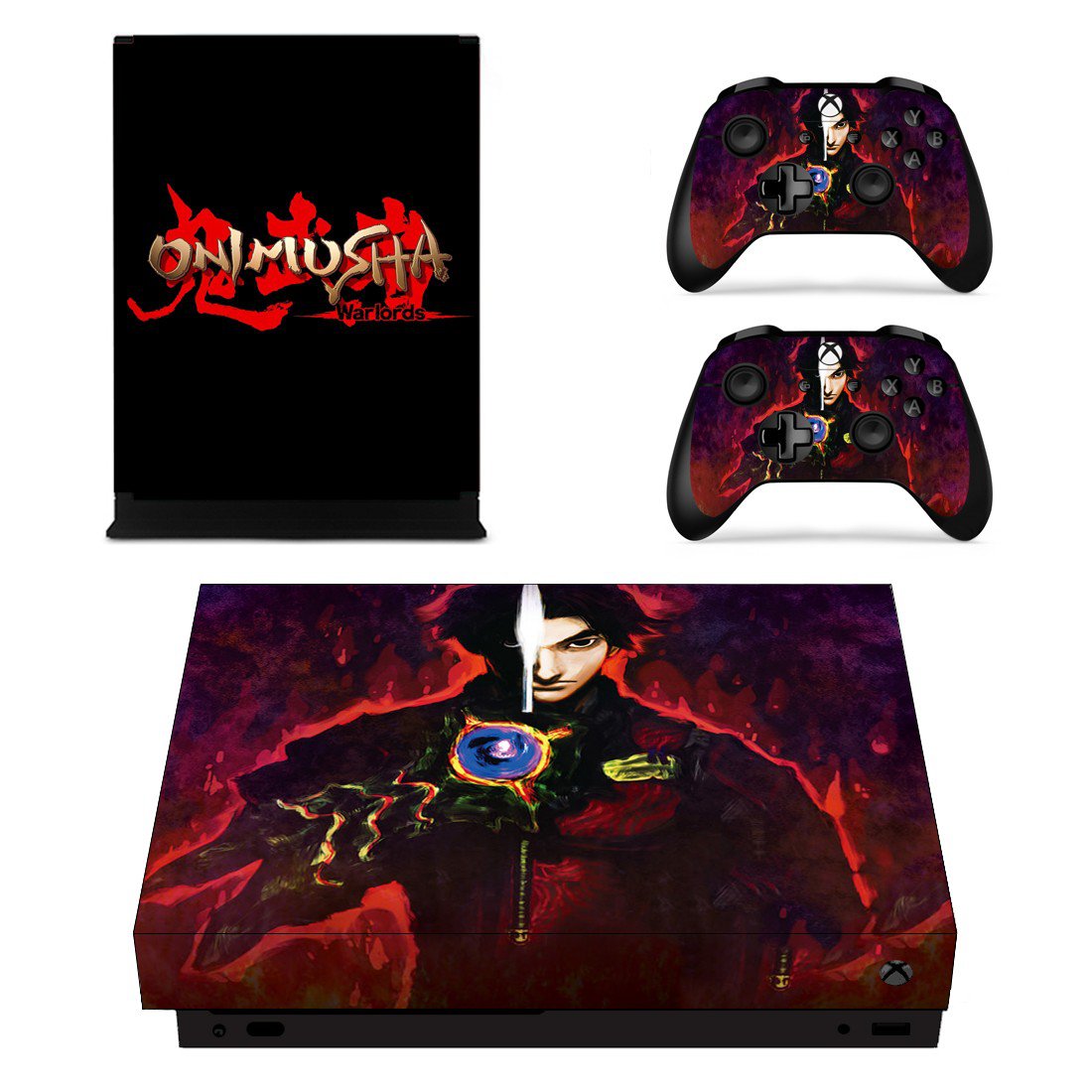 Onimusha decal skin sticker for Xbox One X console and controllers