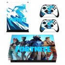 Fortnite decal skin sticker for Xbox One X console and controllers