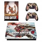 God Eater 3 decal skin sticker for Xbox One X console and controllers