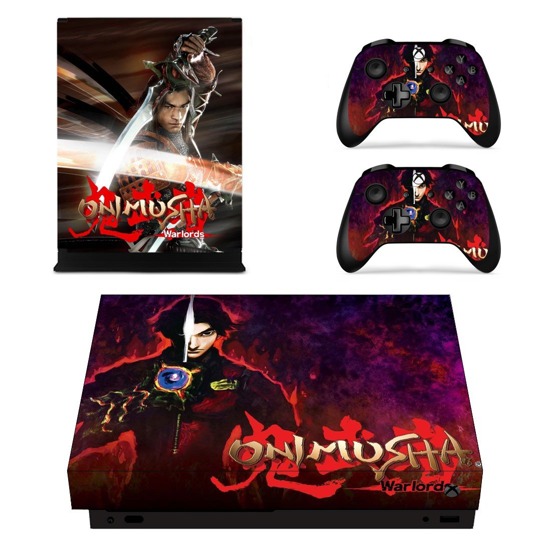 Onimusha decal skin sticker for Xbox One X console and controllers