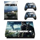 Just Cause 4 decal skin sticker for Xbox One X console and controllers