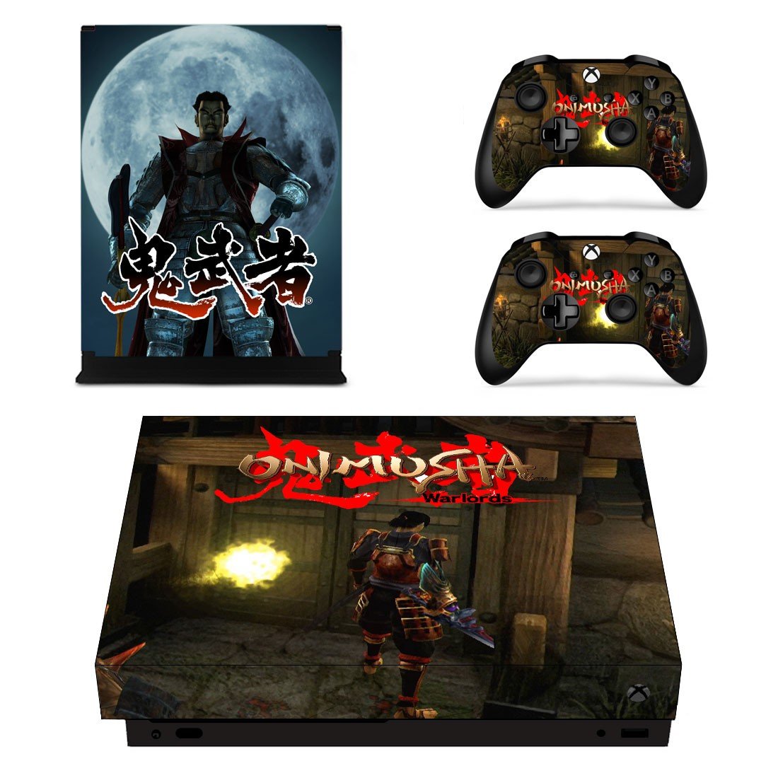 Onimusha decal skin sticker for Xbox One X console and controllers