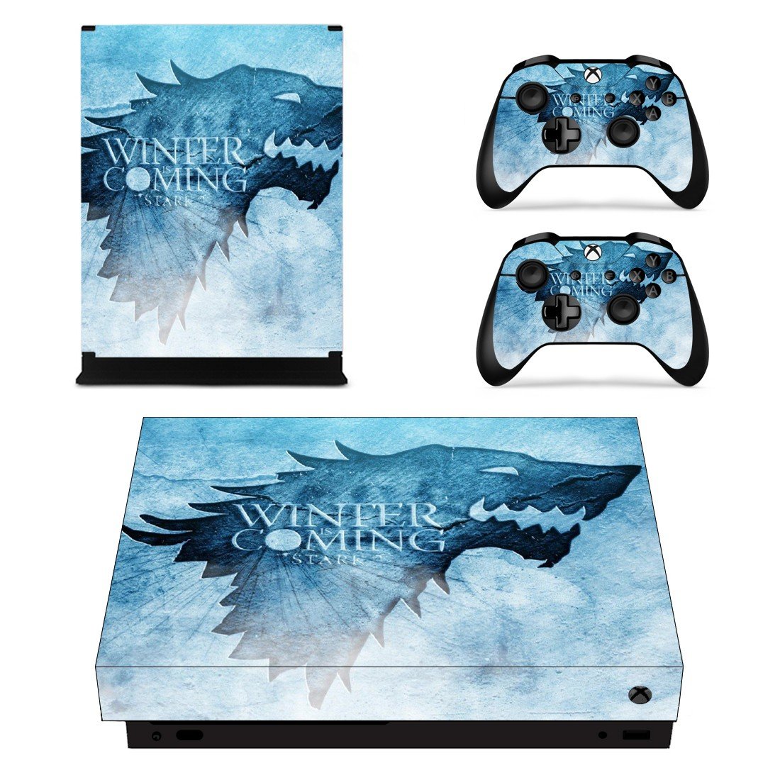 Game of Thrones decal skin sticker for Xbox One X console and controllers