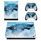 Game of Thrones decal skin sticker for Xbox One X console and controllers