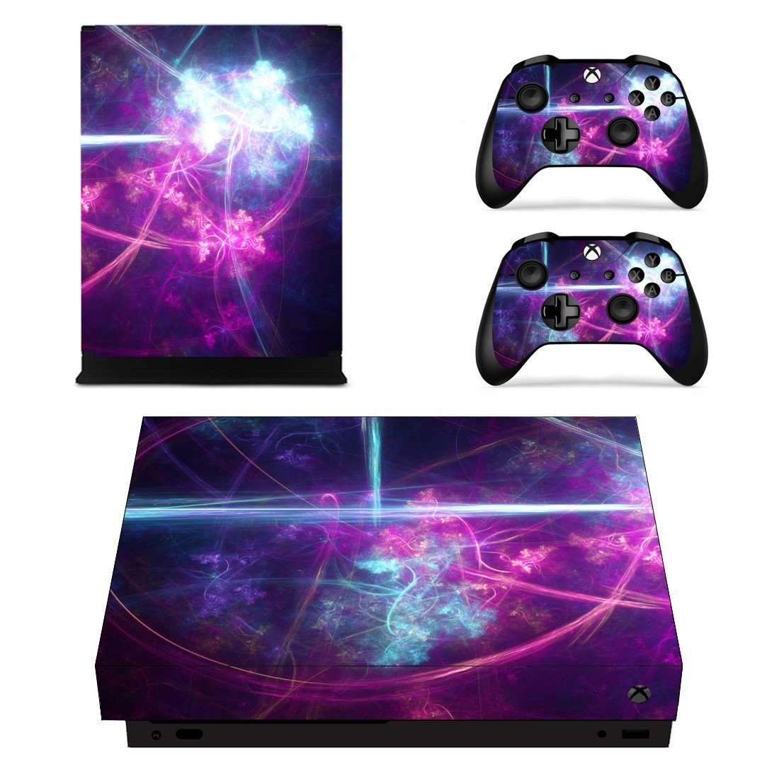 Abstraction decal skin sticker for Xbox One X console and controllers