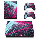 Abstraction decal skin sticker for Xbox One X console and controllers