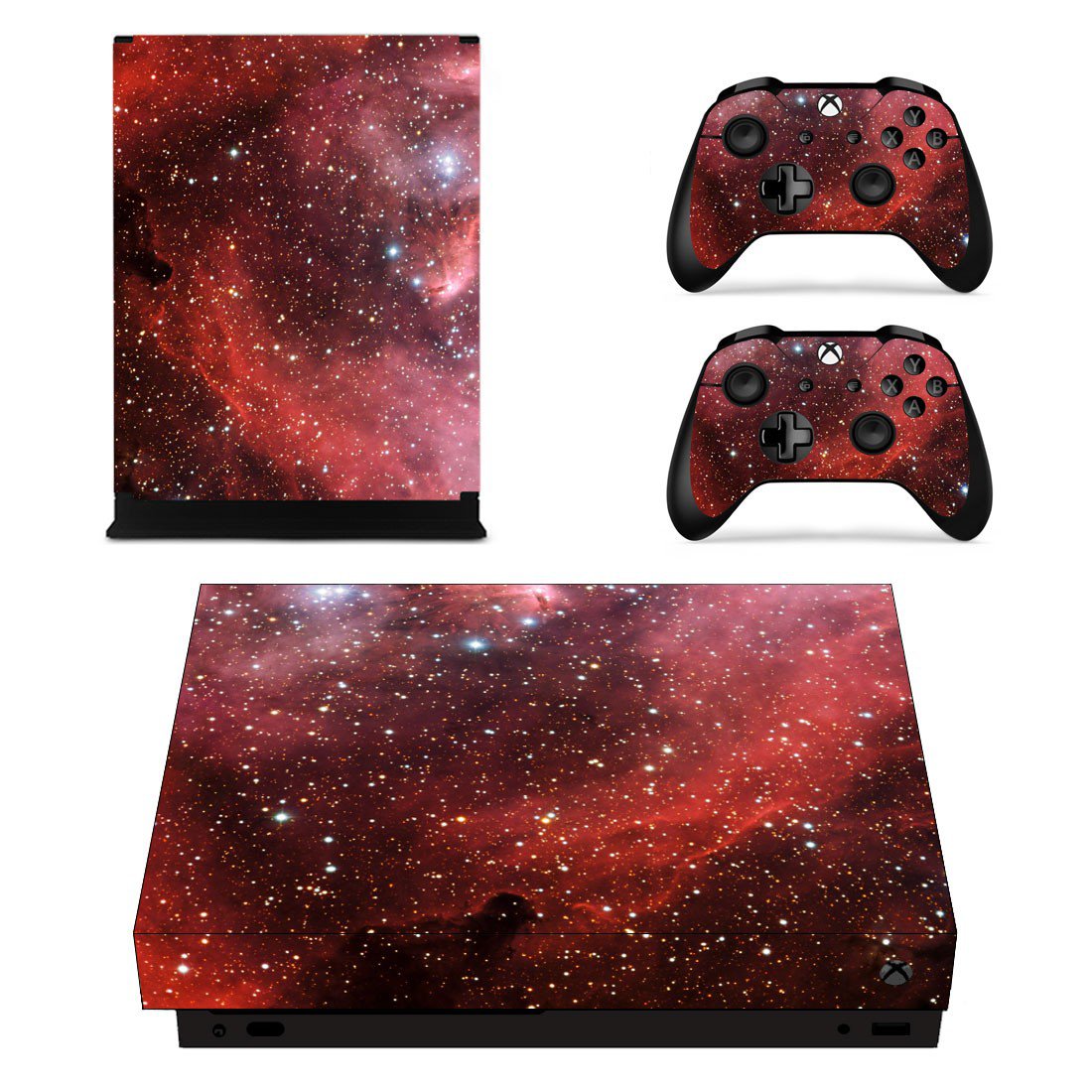 Galaxy Scene decal skin sticker for Xbox One X console and controllers