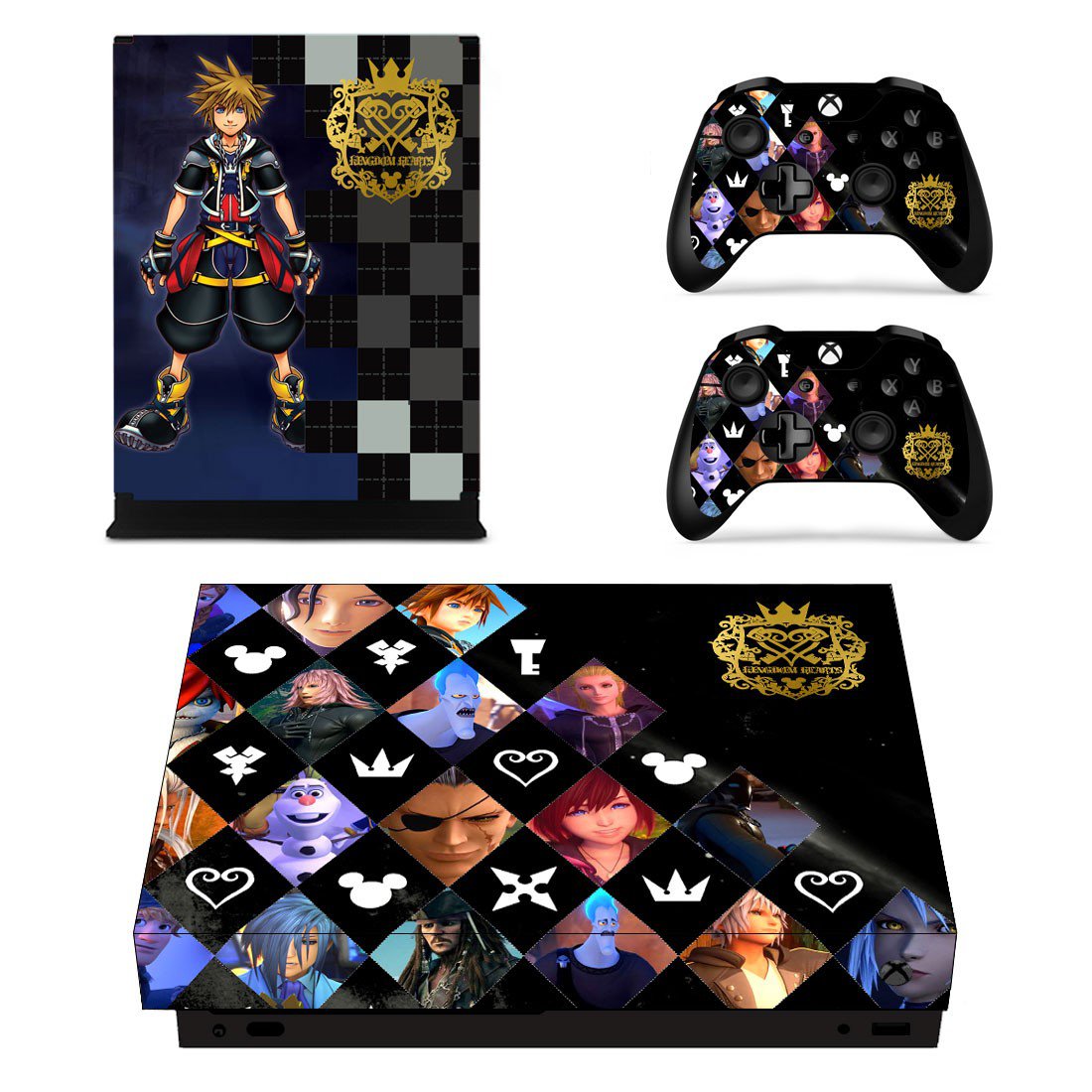 Kingdom Hearts 3 decal skin sticker for Xbox One X console and controllers