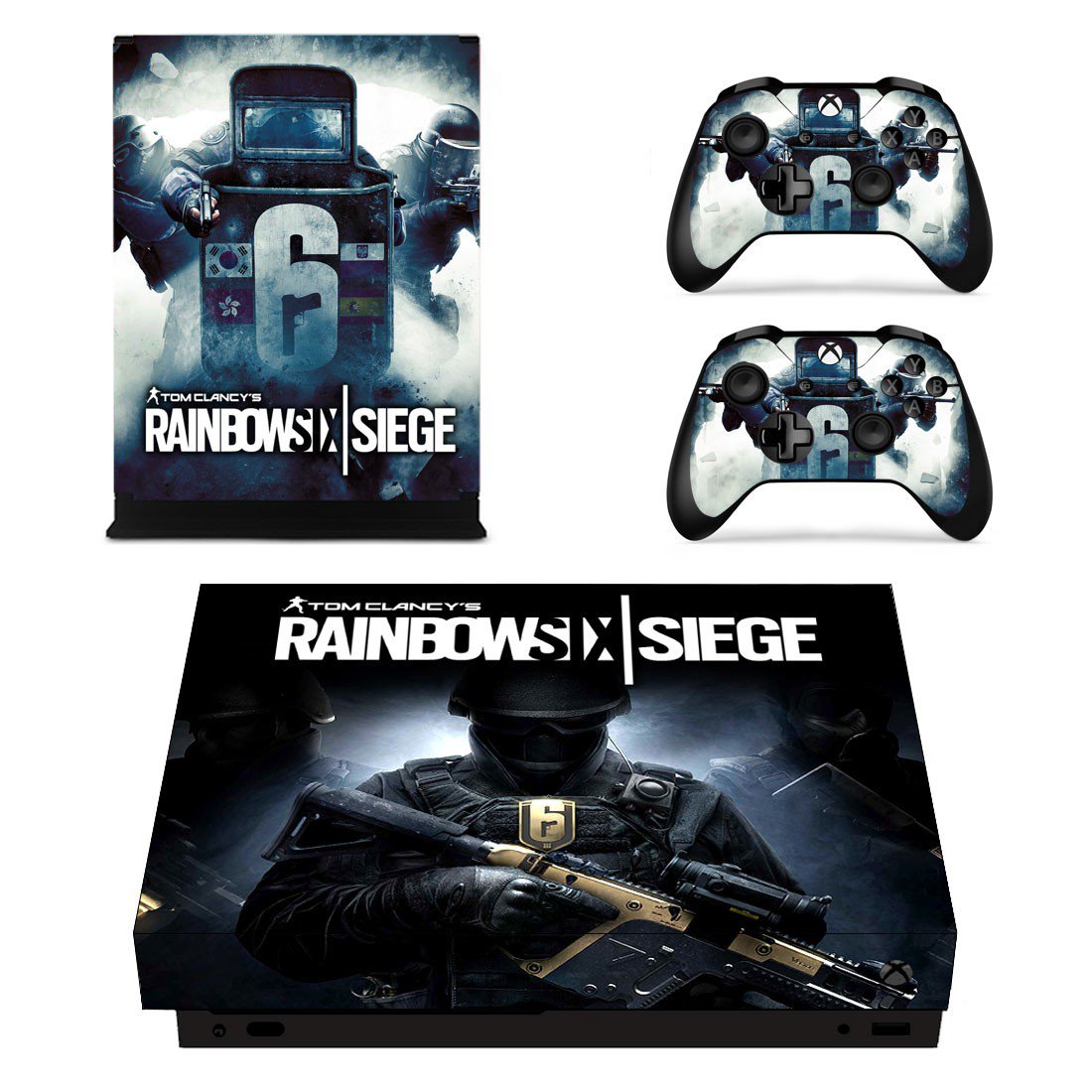 Rainbow Six Siege decal skin sticker for Xbox One X console and controllers