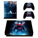 AquaMan decal skin sticker for Xbox One X console and controllers