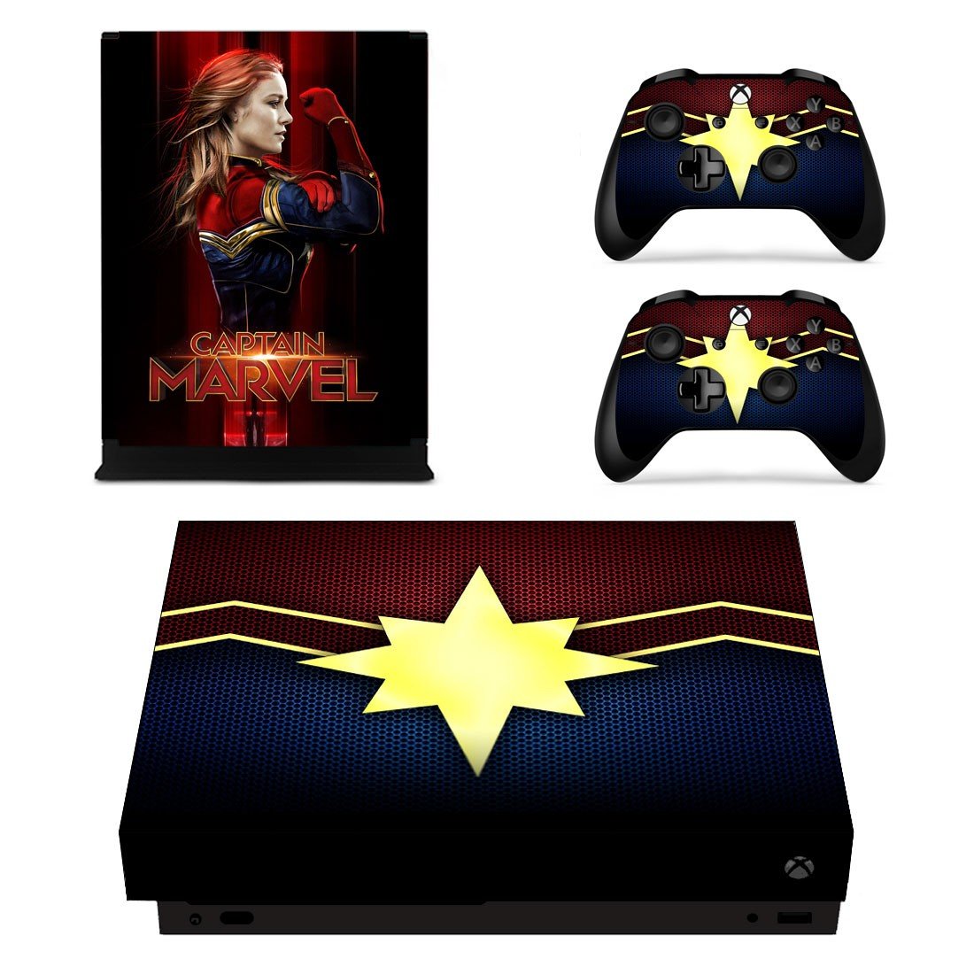 Supergirl decal skin sticker for Xbox One X console and controllers
