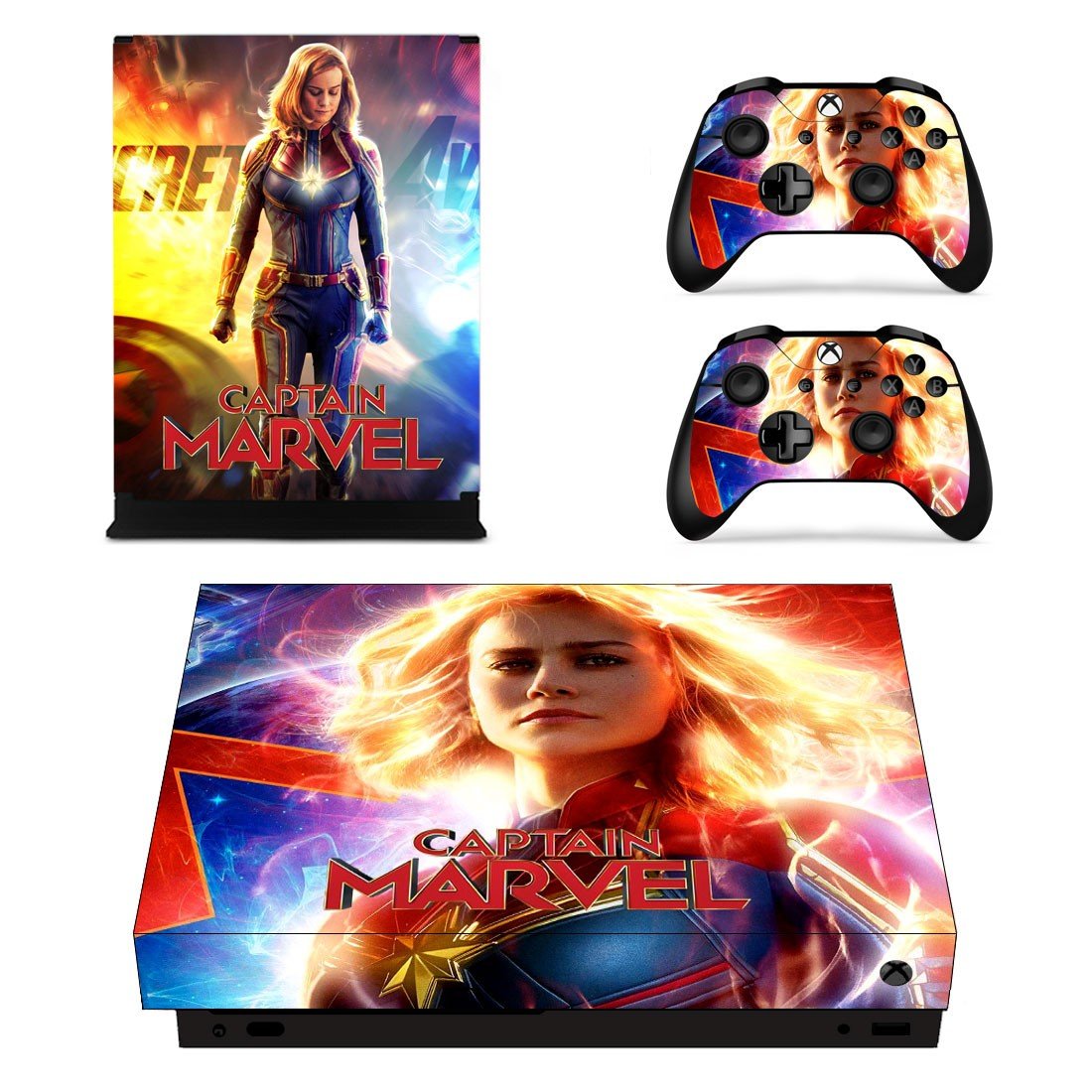 Supergirl decal skin sticker for Xbox One X console and controllers