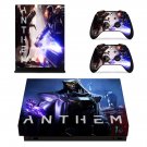 Anthem decal skin sticker for Xbox One X console and controllers