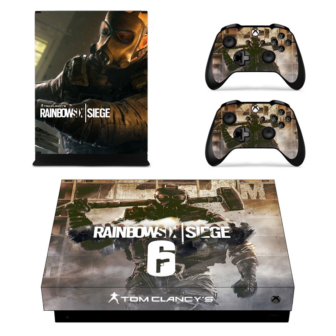 Rainbow Six Siege decal skin sticker for Xbox One X console and controllers