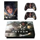 Anthem decal skin sticker for Xbox One X console and controllers