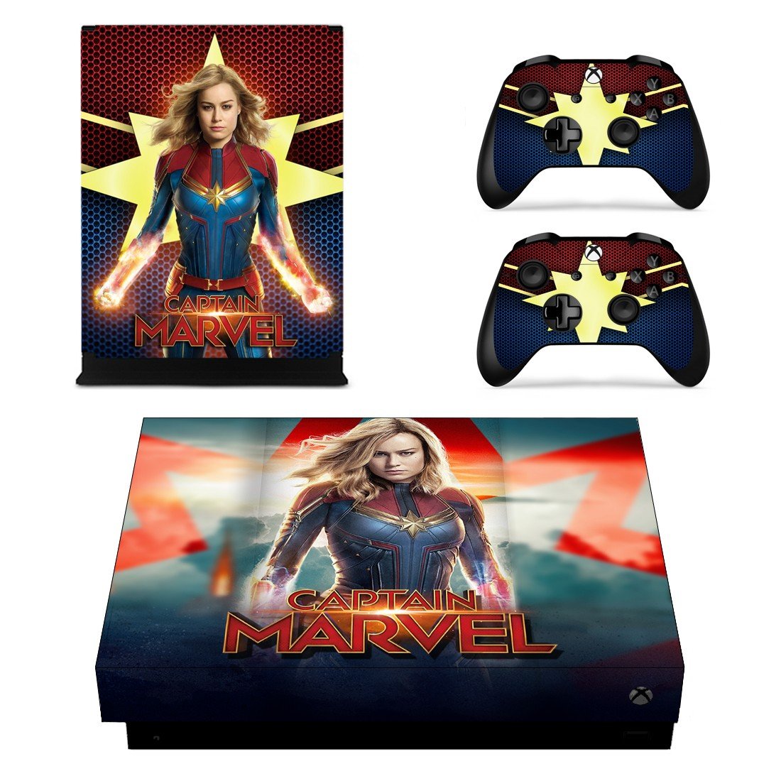 Supergirl decal skin sticker for Xbox One X console and controllers