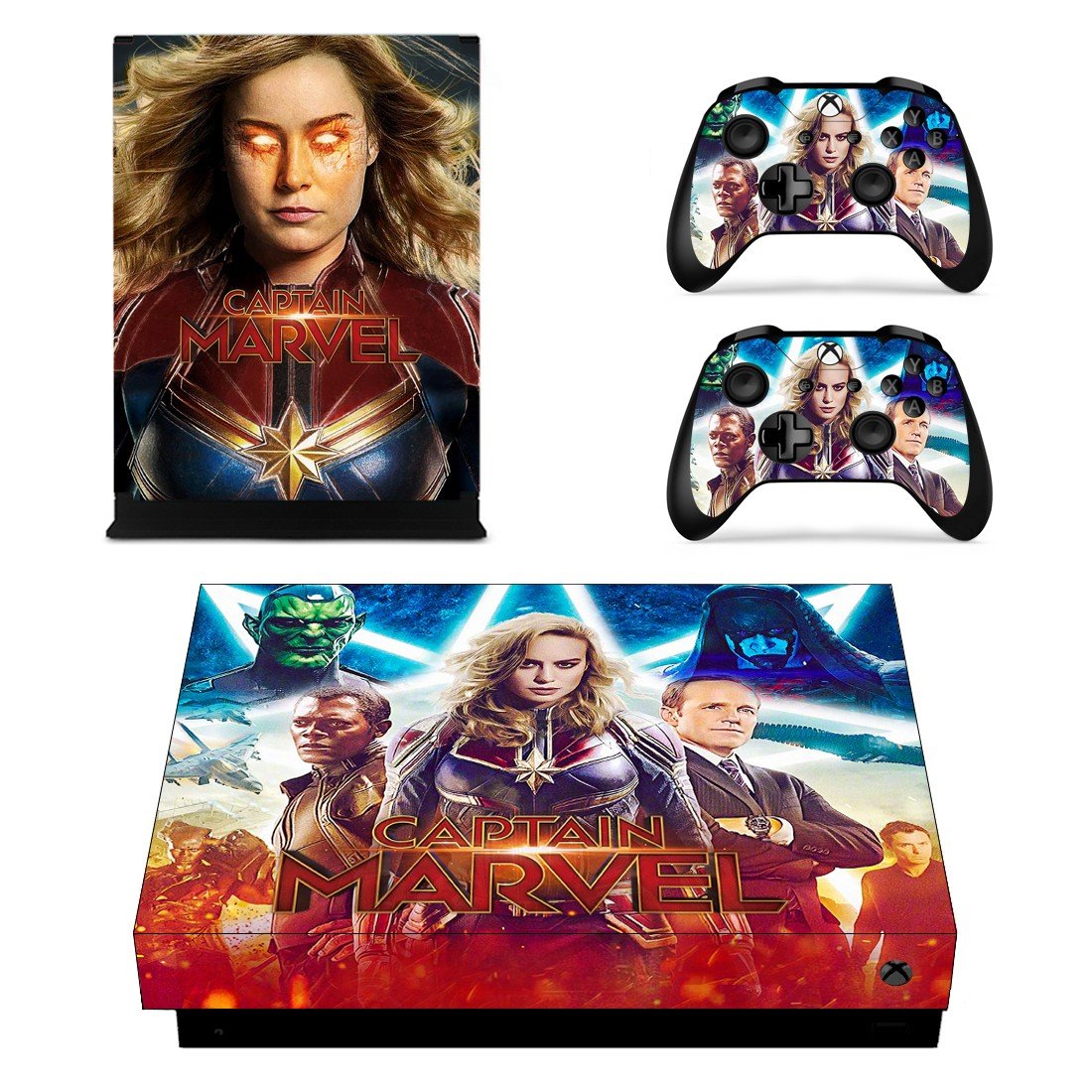 Supergirl decal skin sticker for Xbox One X console and controllers