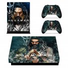 AquaMan decal skin sticker for Xbox One X console and controllers