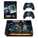 Resident Evil 2 decal skin sticker for Xbox One X console and controllers