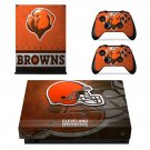 Cleveland Browns decal skin sticker for Xbox One X console and controllers
