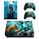 AquaMan decal skin sticker for Xbox One X console and controllers