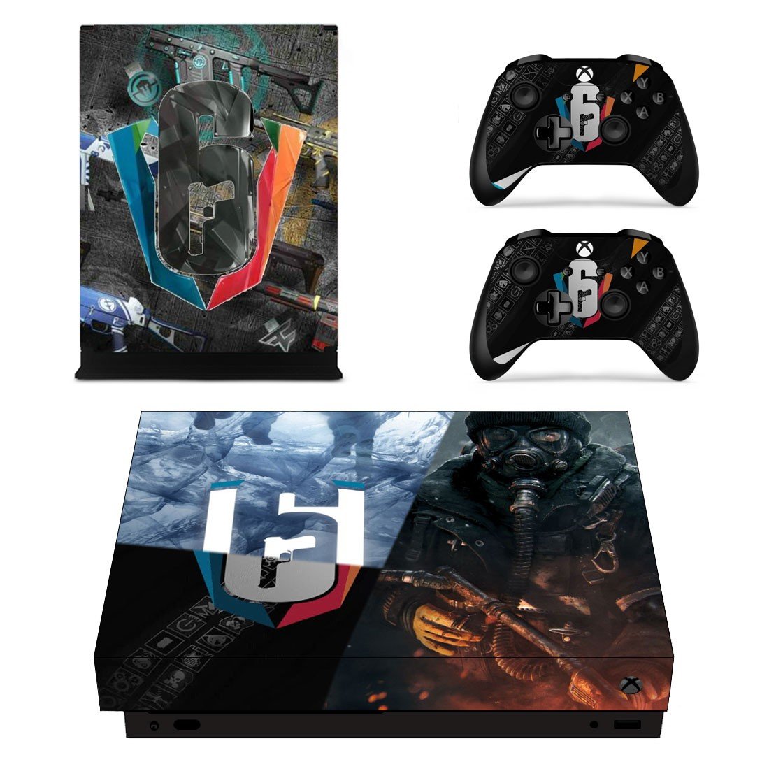 Rainbow Six Siege decal skin sticker for Xbox One X console and controllers