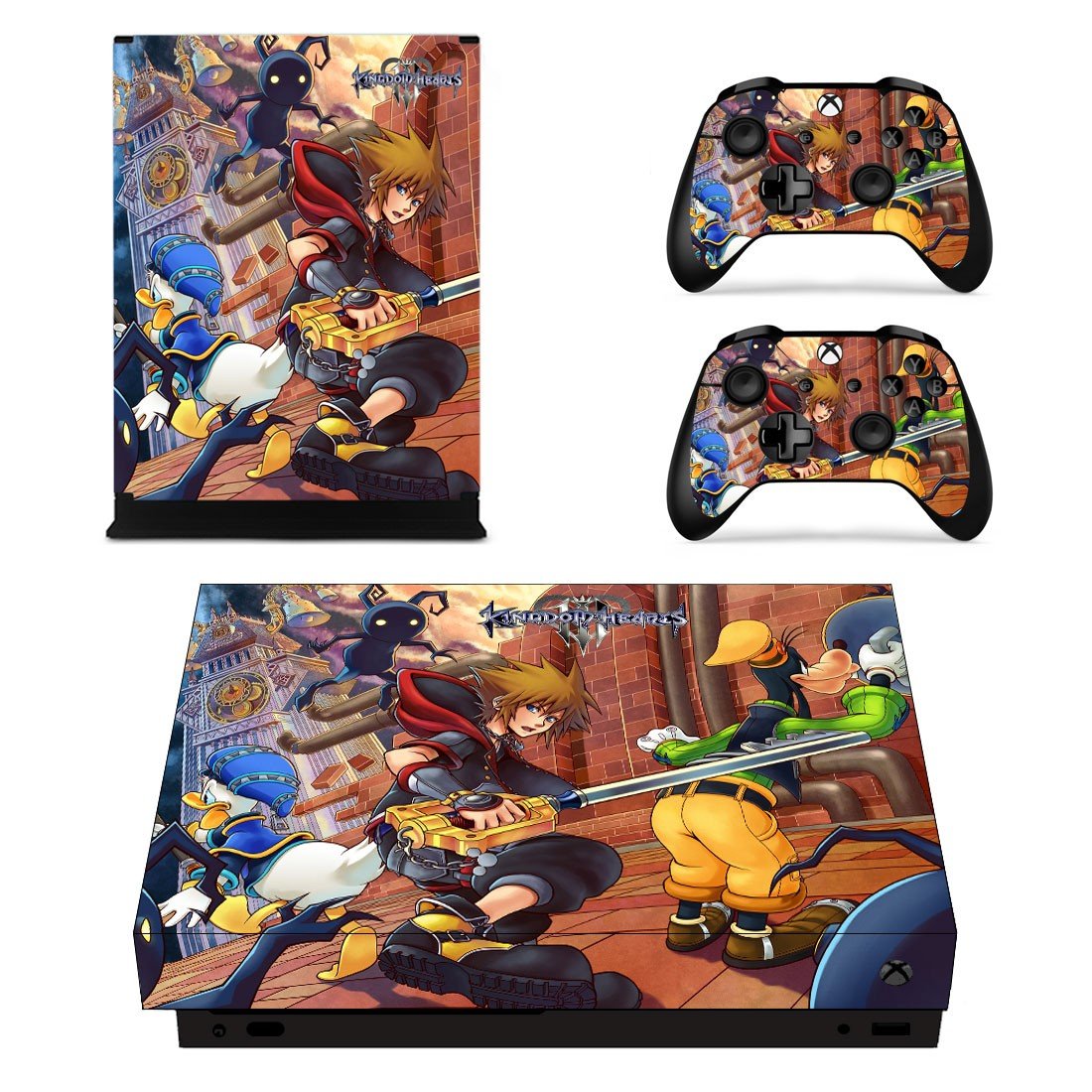 Kingdom Hearts 3 decal skin sticker for Xbox One X console and controllers
