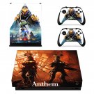 Anthem decal skin sticker for Xbox One X console and controllers