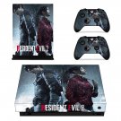 Resident Evil 2 decal skin sticker for Xbox One X console and controllers