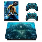 AquaMan decal skin sticker for Xbox One X console and controllers
