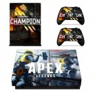 Apex Legends decal skin sticker for Xbox One X console and controllers