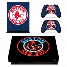 Boston Red Sox decal skin sticker for Xbox One X console and controllers