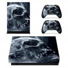 Smoky Skull decal skin sticker for Xbox One X console and controllers