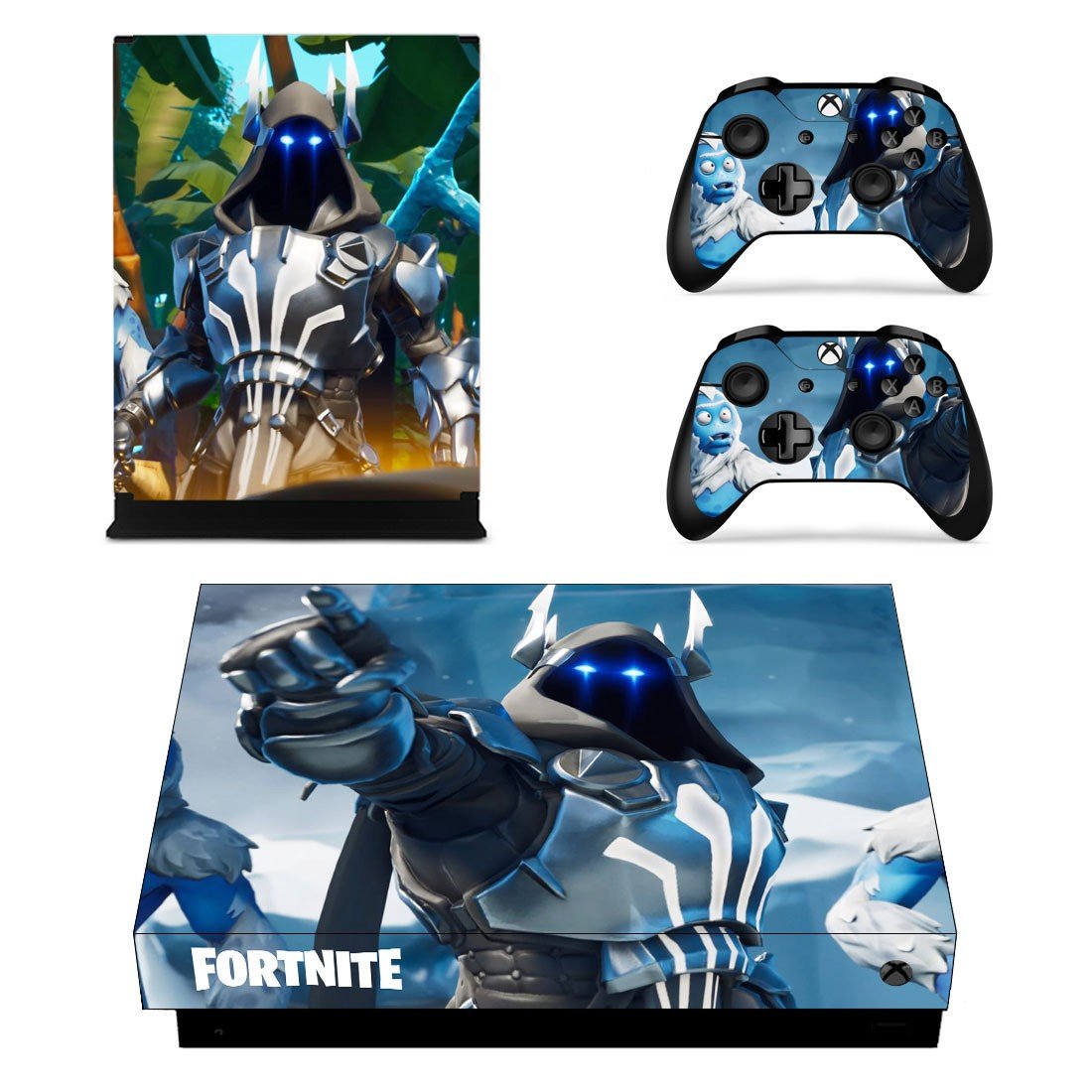 Fortnite decal skin sticker for Xbox One X console and controllers
