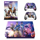 Fortnite decal skin sticker for Xbox One X console and controllers