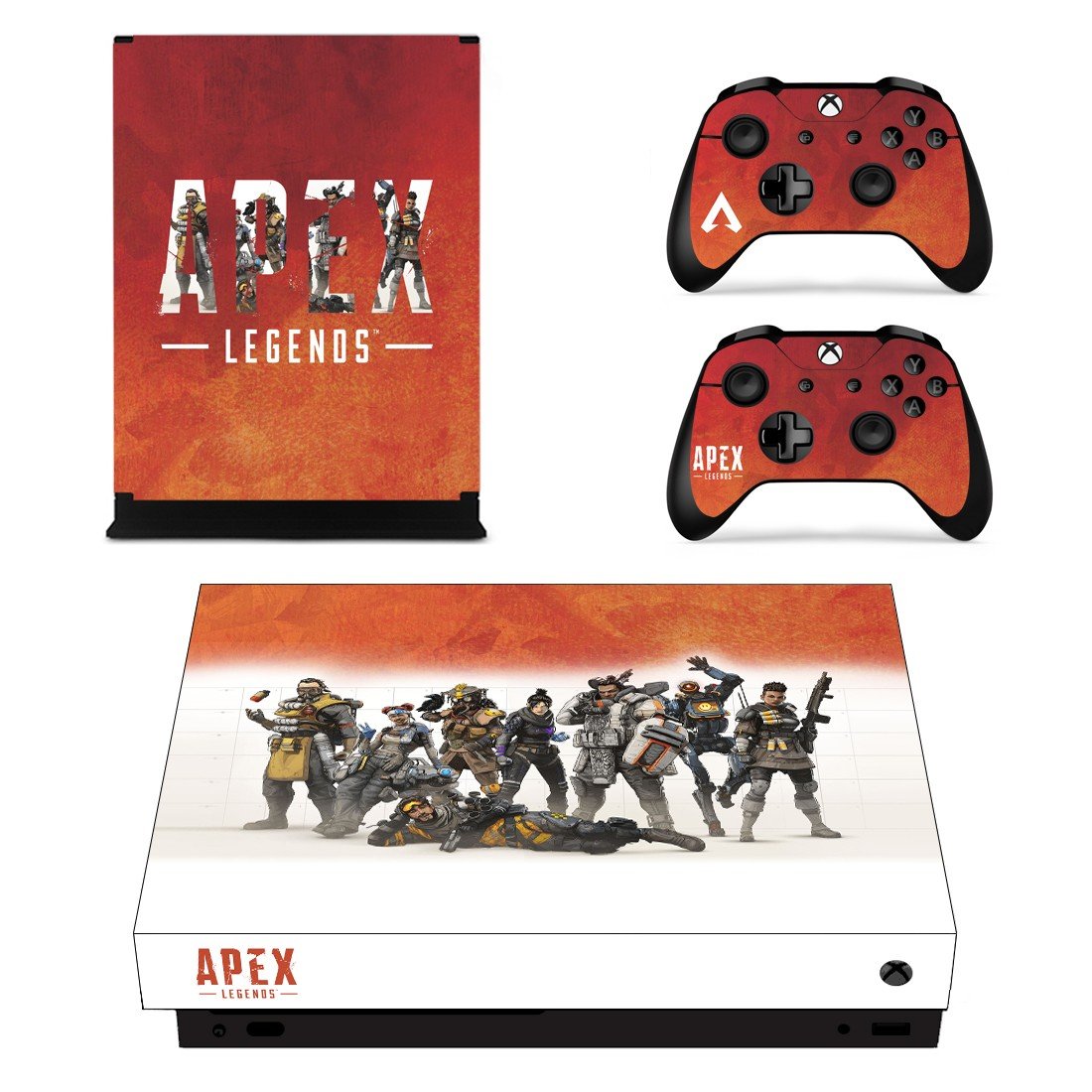 Apex Legends decal skin sticker for Xbox One X console and controllers
