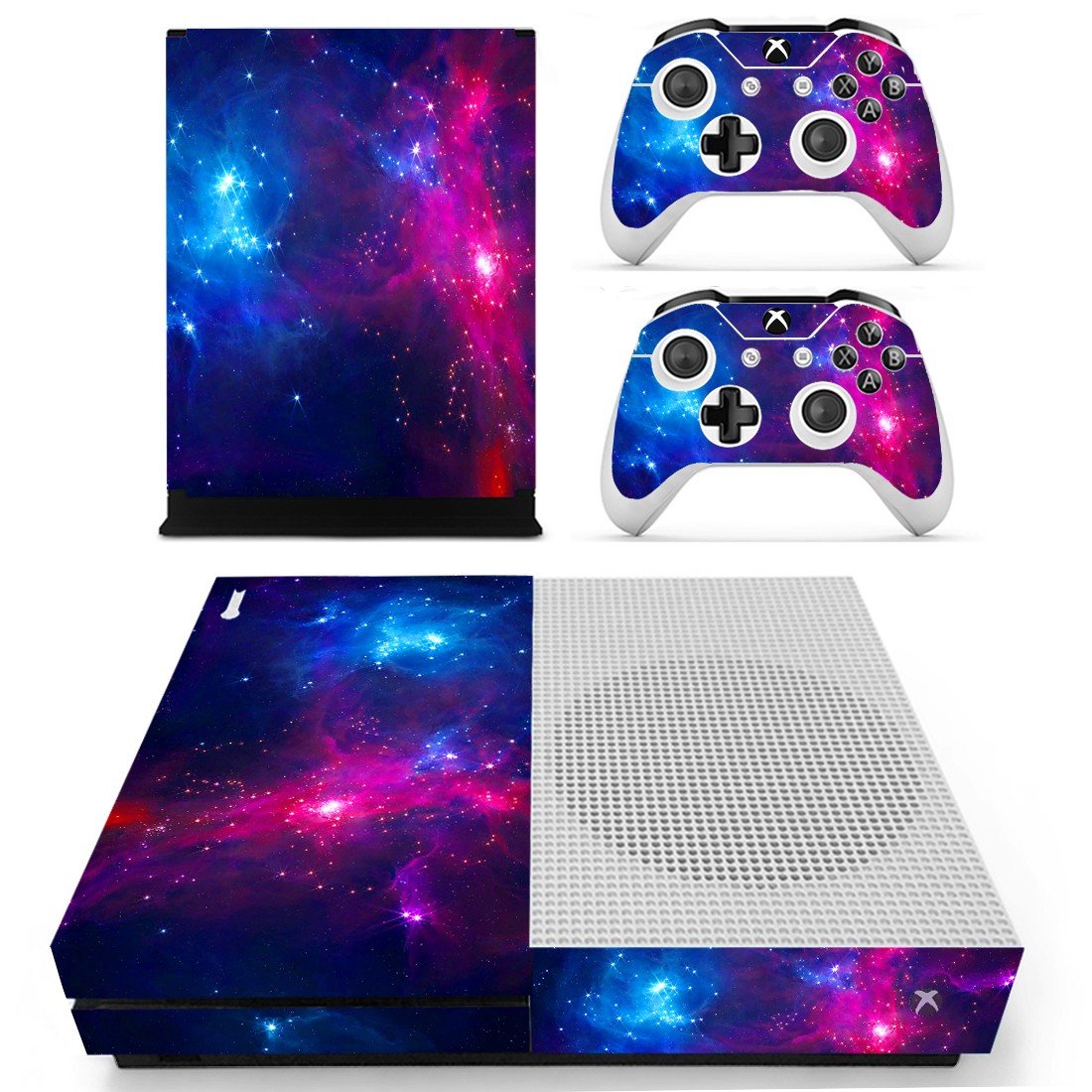 Galaxy Scene decal skin sticker for Xbox One S console and controllers