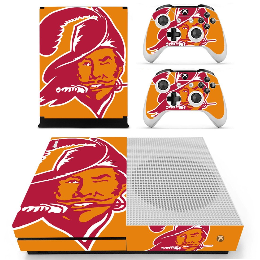 Tampa Bay Buccaneers decal skin sticker for Xbox One S console and controllers