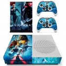 AquaMan decal skin sticker for Xbox One S console and controllers