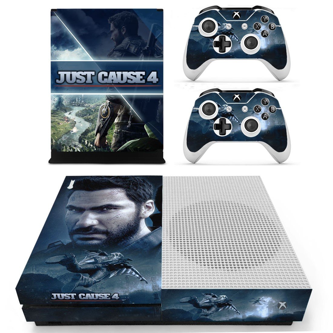 Just Cause 4 decal skin sticker for Xbox One S console and controllers