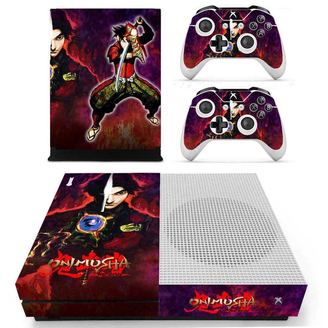 Onimusha decal skin sticker for Xbox One S console and controllers