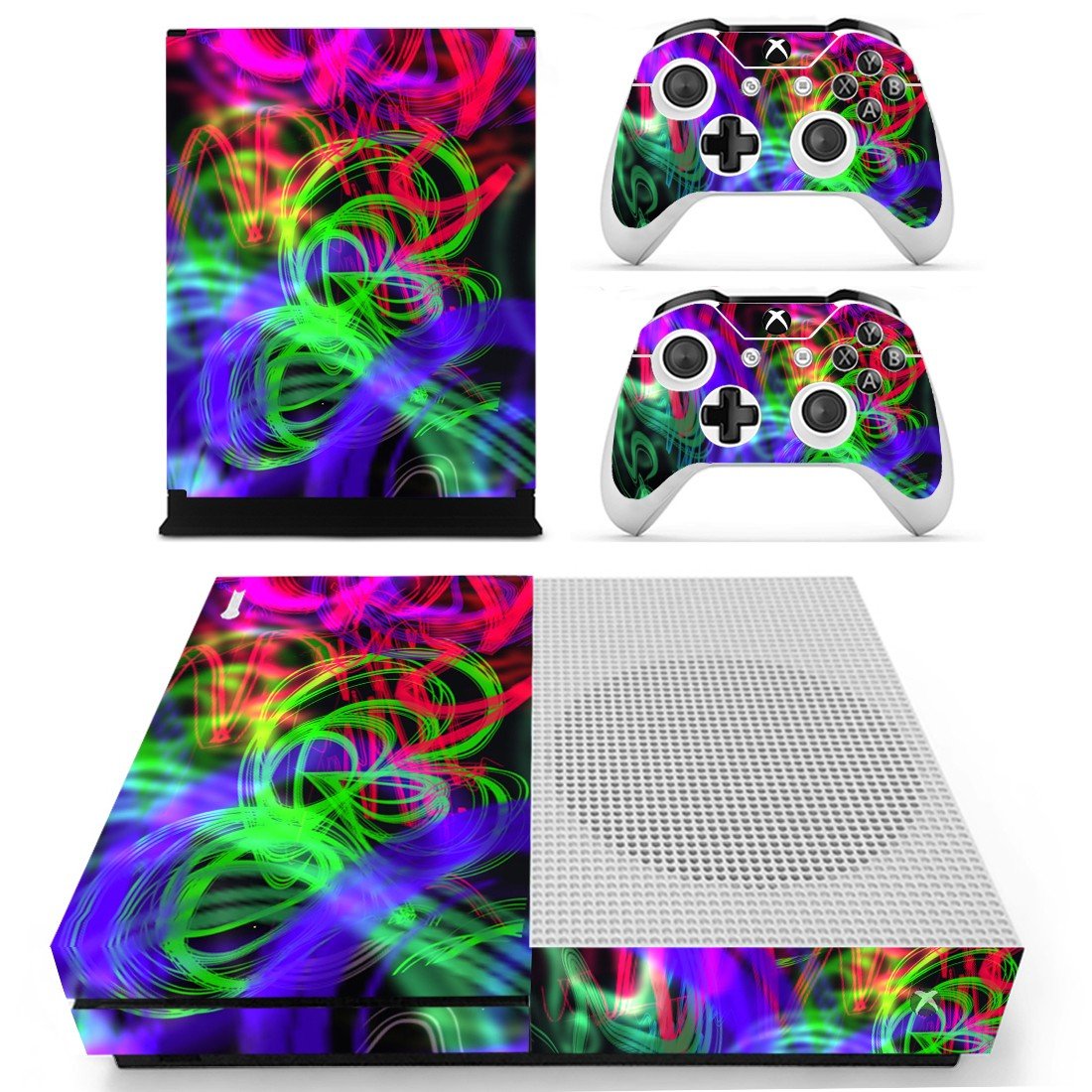 Abstraction decal skin sticker for Xbox One S console and controllers