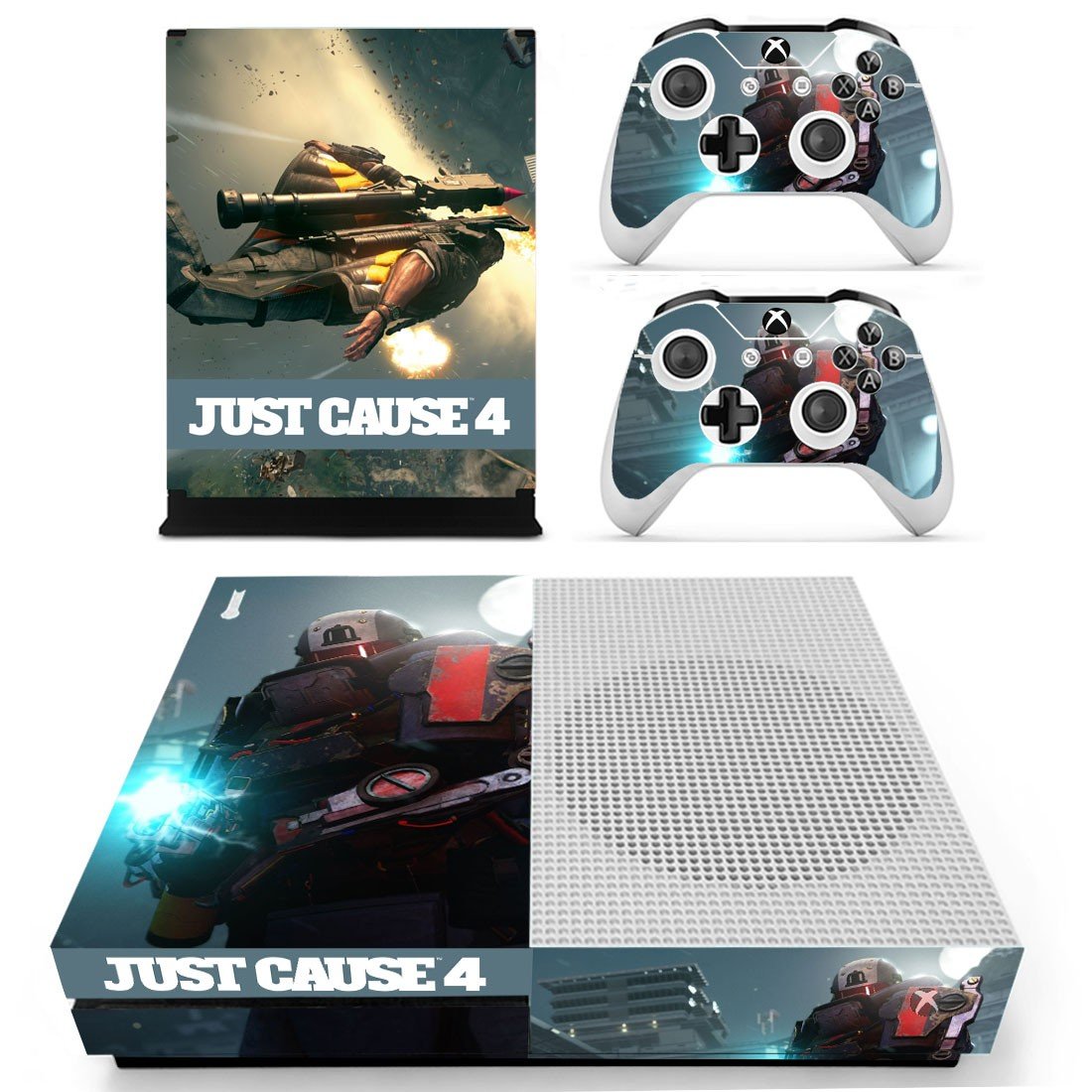 Just Cause 4 decal skin sticker for Xbox One S console and controllers