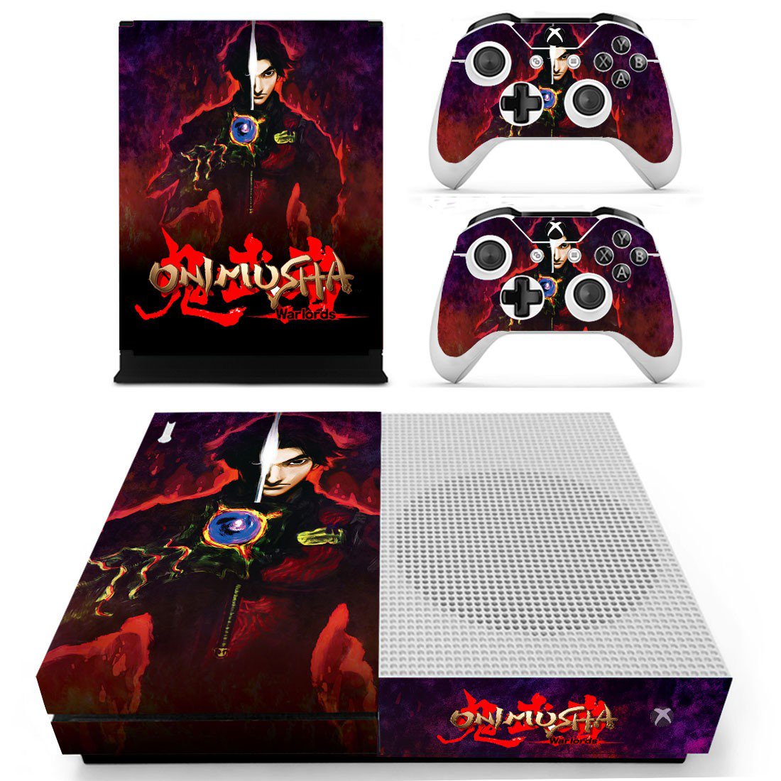 Onimusha decal skin sticker for Xbox One S console and controllers