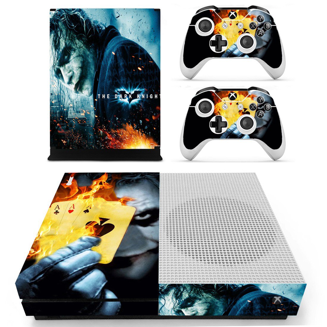The Dark Knight decal skin sticker for Xbox One S console and controllers